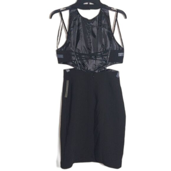 NWT Lulu's Women's Sleeveless Bodycon Cut Out Little Black Dress Black Size M - Picture 8 of 13
